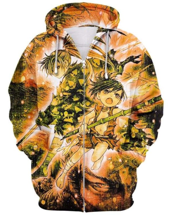 Invincible Dororo - All Over Apparel - Zip Hoodie / S - www.secrettees.com