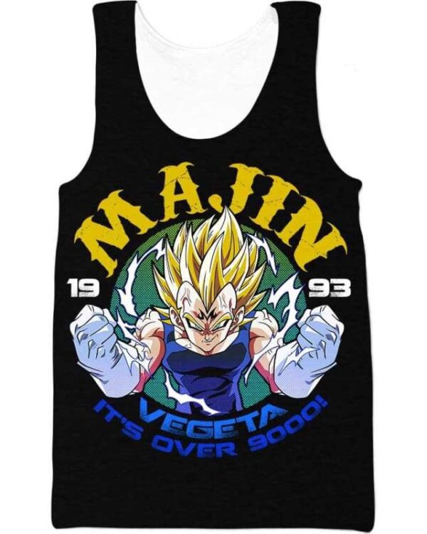 It’s Over 9000 - All Over Apparel - Tank Top / S - www.secrettees.com