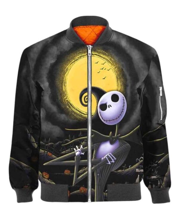 Jack Skellington - All Over Apparel - Bomber / S - www.secrettees.com