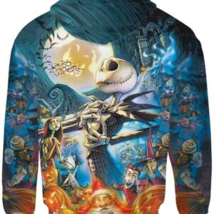 Jack Skellington Halloween - All Over Apparel - www.secrettees.com