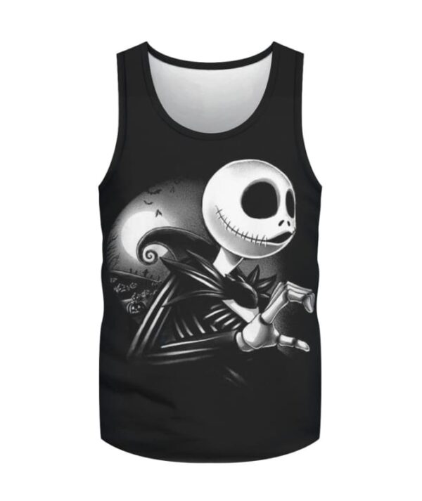 Jack Skellington - Sally Couple - All Over Apparel - Tank Top / S - www.secrettees.com