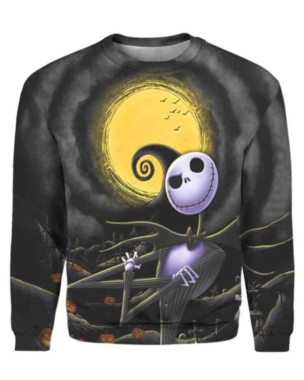 Jack Skellington - All Over Apparel - Sweatshirt / S - www.secrettees.com