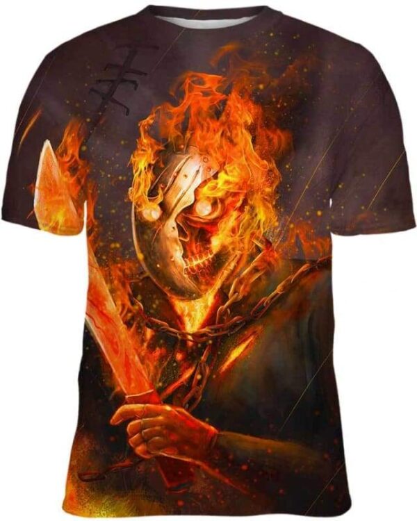 Jason And Ghost Rider - All Over Apparel - Kid Tee / S - www.secrettees.com