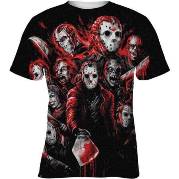 Jason Faces - All Over Apparel - Kid Tee / S - www.secrettees.com