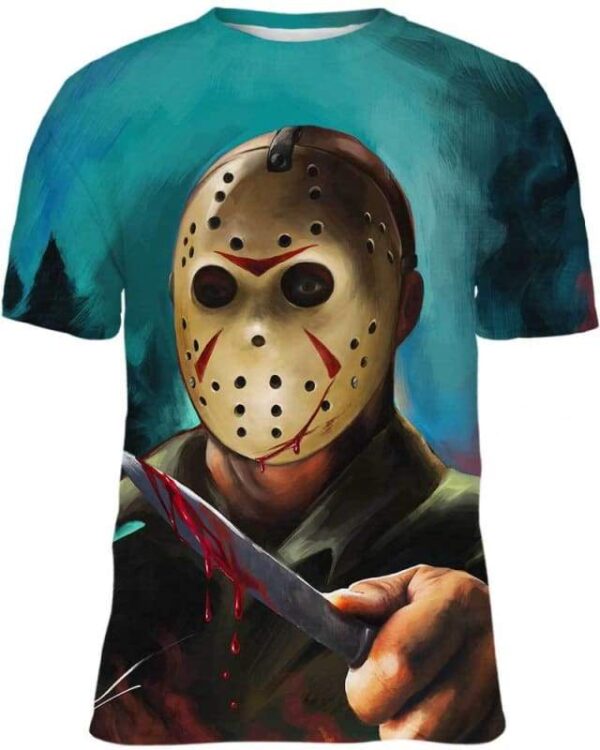 Jason Voorhees - All Over Apparel - Kid Tee / S - www.secrettees.com