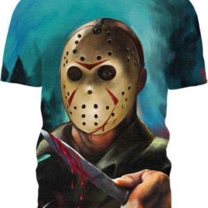 Jason Voorhees - All Over Apparel - T-Shirt / S - www.secrettees.com