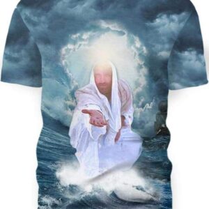 Jesus Take My Hand - All Over Apparel - T-Shirt / S - www.secrettees.com