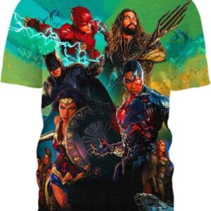 Justice League - All Over Apparel - T-Shirt / S - www.secrettees.com