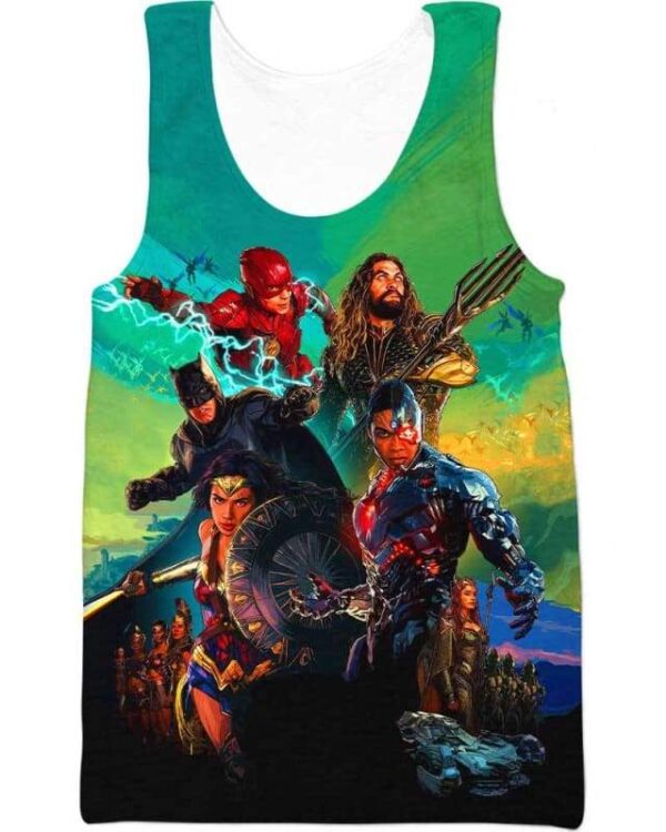 Justice League - All Over Apparel - Tank Top / S - www.secrettees.com