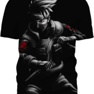 Kakashi In The Dark - All Over Apparel - T-Shirt / S - www.secrettees.com