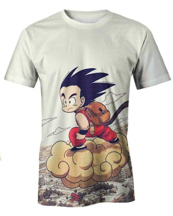 Kid Goku Fly - All Over Apparel - T-Shirt / S - www.secrettees.com