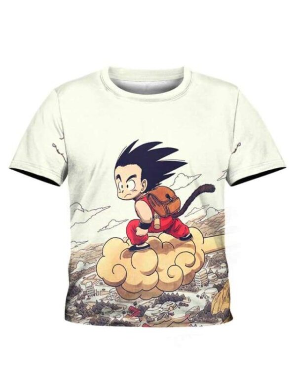 Kid Goku Fly - All Over Apparel - Kid Tee / S - www.secrettees.com