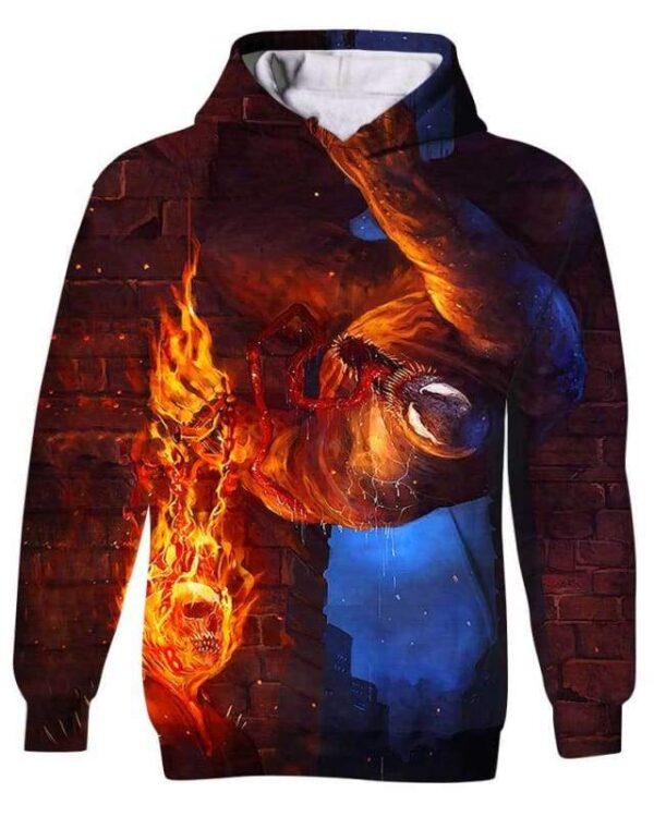 Kill By Fire - All Over Apparel - Kid Hoodie / S - www.secrettees.com