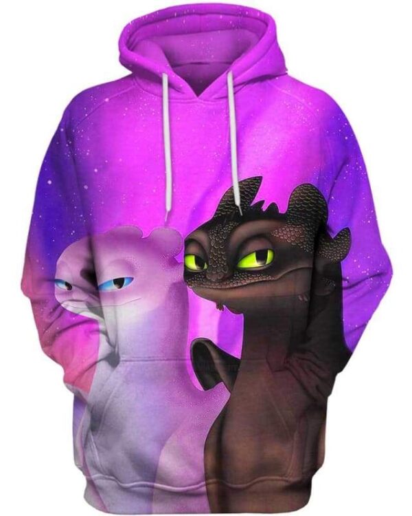 King And Queen Of Dragons - All Over Apparel - Hoodie / S - www.secrettees.com