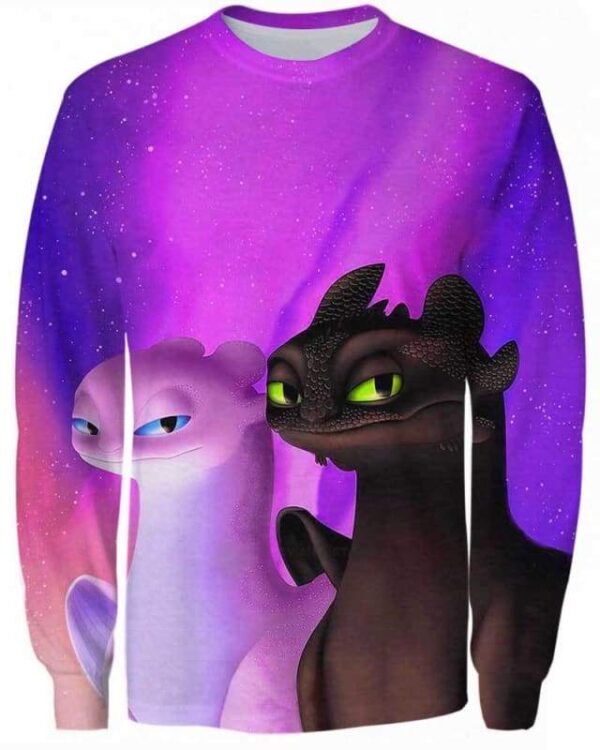 King And Queen Of Dragons - All Over Apparel - Sweatshirt / S - www.secrettees.com
