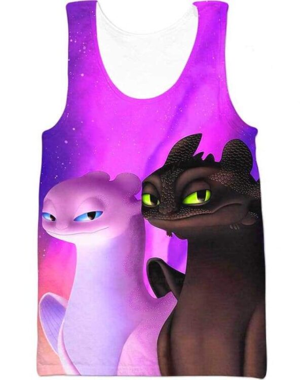 King And Queen Of Dragons - All Over Apparel - Tank Top / S - www.secrettees.com