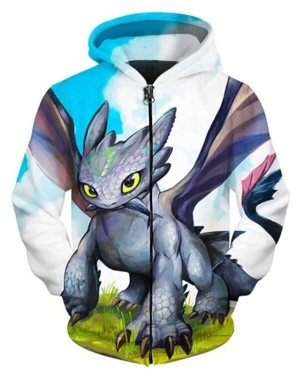 King Of Dragons - All Over Apparel - Zip Hoodie / S - www.secrettees.com