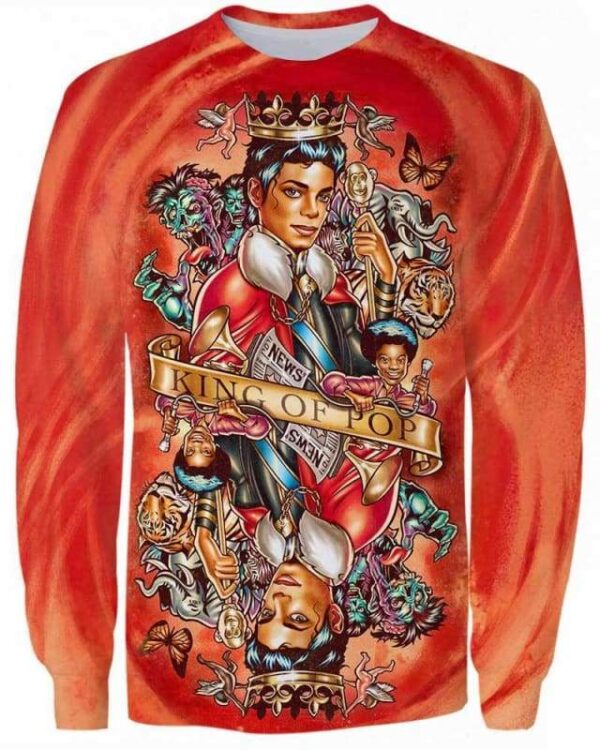 King Of Pop 60th Birthday - All Over Apparel - Sweatshirt / S - www.secrettees.com