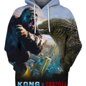 Kong vs Godzilla - All Over Apparel - Hoodie / S - www.secrettees.com