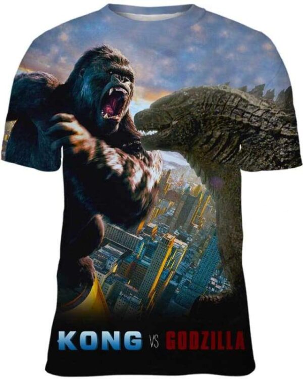 Kong vs Godzilla - All Over Apparel - Kid Tee / S - www.secrettees.com