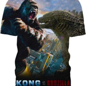 Kong vs Godzilla - All Over Apparel - T-Shirt / S - www.secrettees.com