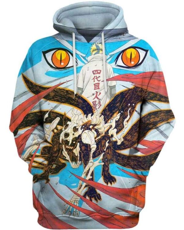 Kurama Skeleton - All Over Apparel - Hoodie / S - www.secrettees.com