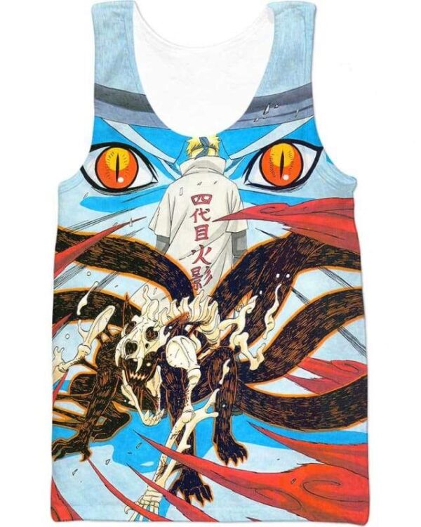 Kurama Skeleton - All Over Apparel - Tank Top / S - www.secrettees.com