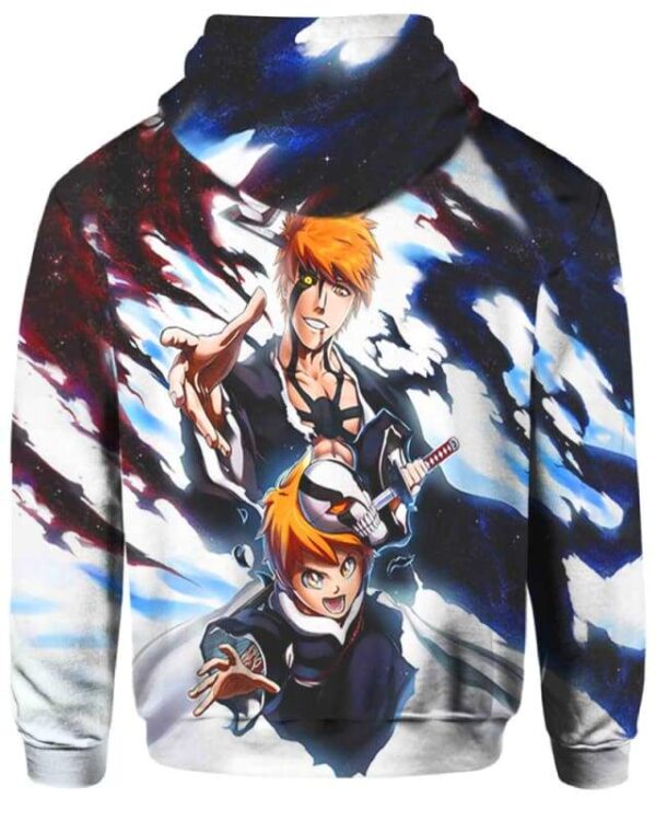 Kurosaki Ichigo - Kurosaki Kazui - All Over Apparel - www.secrettees.com