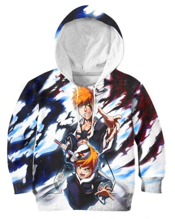 Kurosaki Ichigo - Kurosaki Kazui - All Over Apparel - www.secrettees.com