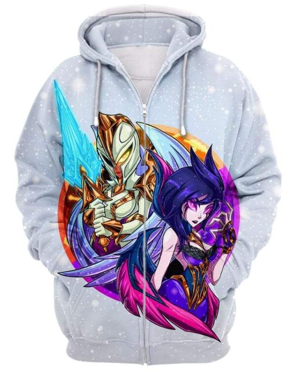 League Of Legends - All Over Apparel - Zip Hoodie / S - www.secrettees.com