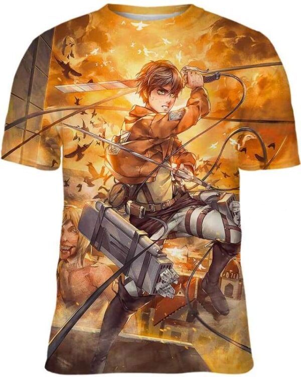 Levi Ackerman - All Over Apparel - Kid Tee / S - www.secrettees.com