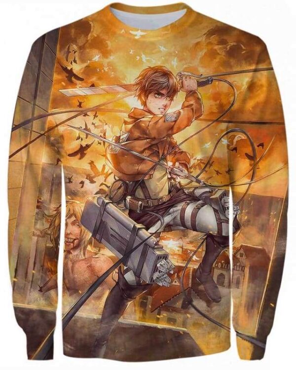 Levi Ackerman - All Over Apparel - Sweatshirt / S - www.secrettees.com