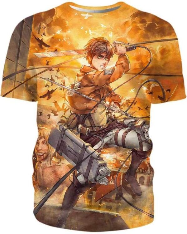 Levi Ackerman - All Over Apparel - T-Shirt / S - www.secrettees.com