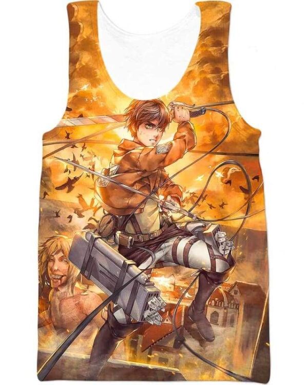 Levi Ackerman - All Over Apparel - Tank Top / S - www.secrettees.com