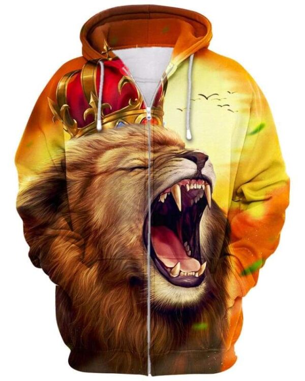 Lion King - All Over Apparel - Zip Hoodie / S - www.secrettees.com