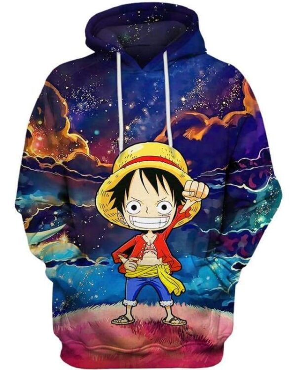 Little Luffy - All Over Apparel - Hoodie / S - www.secrettees.com