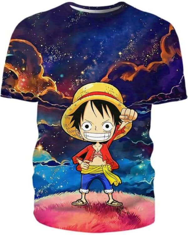 Little Luffy - All Over Apparel - Kid Tee / S - www.secrettees.com