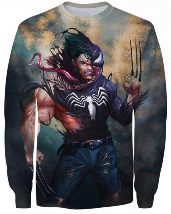 Logan and Venom Mashup - All Over Apparel - Sweatshirt / S - www.secrettees.com