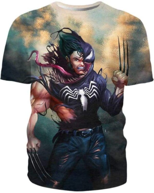 Logan and Venom Mashup - All Over Apparel - T-Shirt / S - www.secrettees.com
