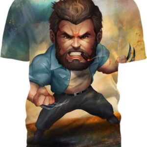 Logan Chibi - All Over Apparel - T-Shirt / S - www.secrettees.com