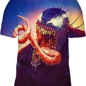 Long Tongue Demon - All Over Apparel - T-Shirt / S - www.secrettees.com