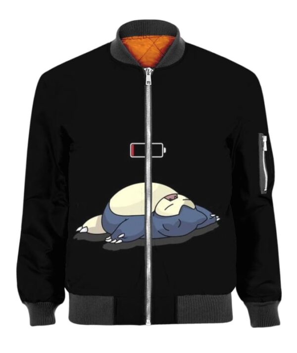 Low Battery Snorlax - All Over Apparel - Bomber / S - www.secrettees.com