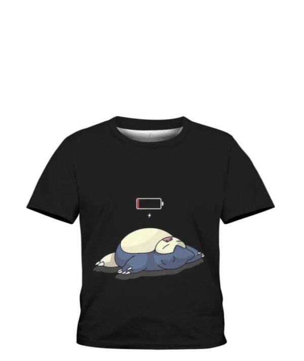 Low Battery Snorlax - All Over Apparel - Kid Tee / S - www.secrettees.com