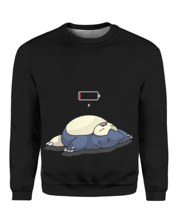 Low Battery Snorlax - All Over Apparel - Sweatshirt / S - www.secrettees.com