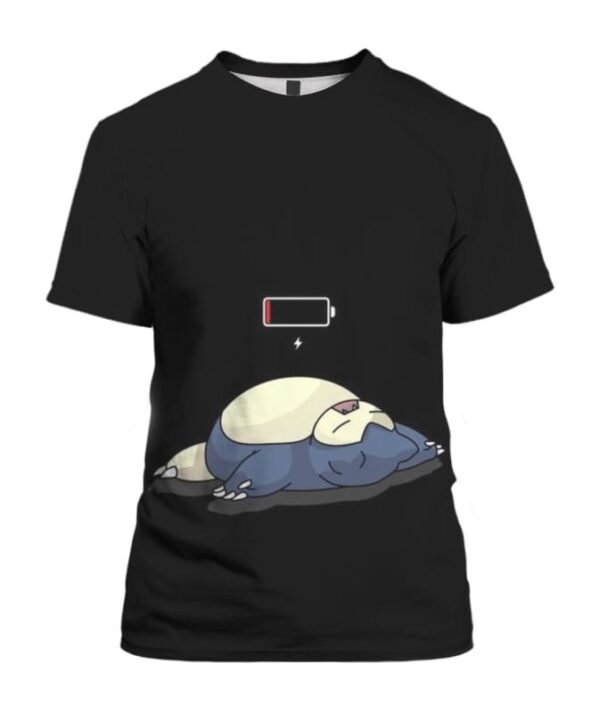 Low Battery Snorlax - All Over Apparel - T-Shirt / S - www.secrettees.com