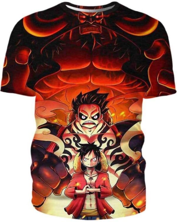 Luffy Awakened - All Over Apparel - T-Shirt / S - www.secrettees.com