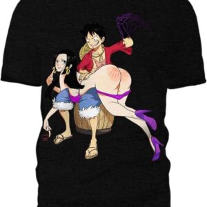 Luffy & Boa Sculaccia - All Over Apparel - T-Shirt / S - www.secrettees.com