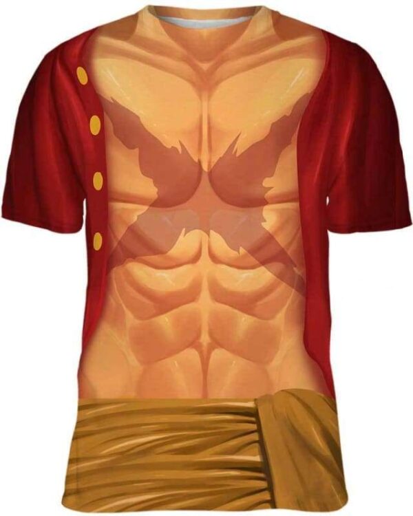 Luffy Costume - All Over Apparel - T-Shirt / S - www.secrettees.com