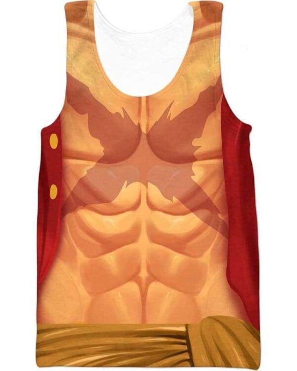 Luffy Costume - All Over Apparel - Tank Top / S - www.secrettees.com