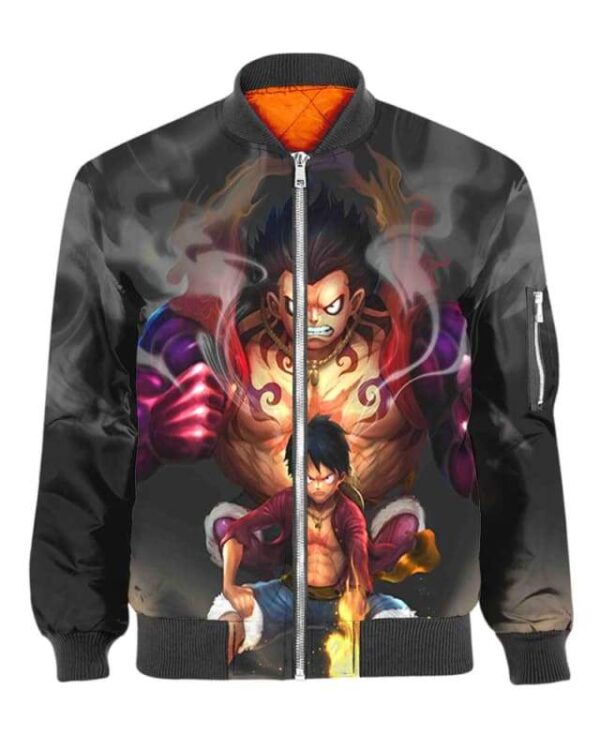 Luffy Gear 4 - All Over Apparel - Bomber / S - www.secrettees.com